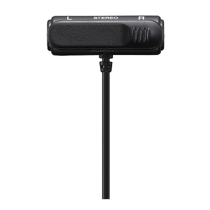 Sony Compact Stereo Lavalier Microphone ECMLV1,Black, Small