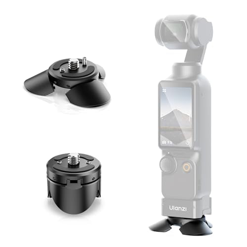 ULANZI PK-08 Pocket 3 4 Mini Tripod for DJI Osmo Pocket 3 4, All-Purpose Mini Tripod 1/4'' Mounting Screw for Insta360 X5 X4 X3 for Desktop Stand - color: PK-08