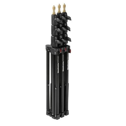 Manfrotto 1051BAC-3 6-Feet 9-Inches Alu Mini Compact Stand AC with 4 Section and 3 Risers, 3-Pack (Black)