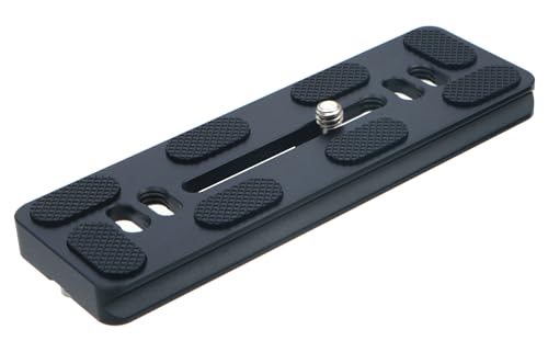 PU-120 120mm Universal Quick Release QR Plate with D-Ring Screw for Tripod Monopod Ball Head DSLR Camera, Arca-Swiss Compatible