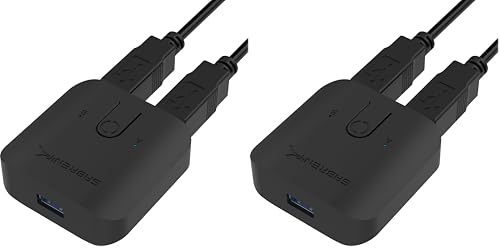 SABRENT USB 3.0 Sharing Switch for Multiple Computers and Peripherals LED Device Indicators (USB-SW30) (Pack of 2) - size: 1 Count (Pack of 2)