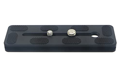 120mm Universal Quick Release QR Plate with 1/4" and 3/8" Mounting Screw for Tripod Mount Ball Head DSLR Camera Arca Swiss Compatible