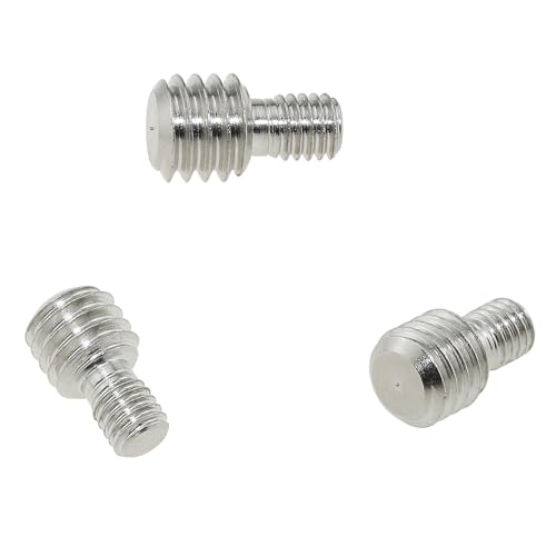 3PCS M6 Male to 3/8 Male Tripod Screw Adapter Camera Metal Screw for Photographic Equipment Binoculars Lamp Holder