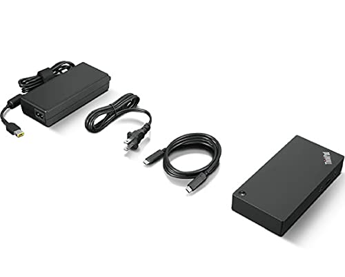 Lenovo ThinkPad USB Type-C Dock Gen 2 with 4K (40AY0090US) + ZoomSpeed HDMI Cable (with Ethernet) + ZoomSpeed DisplayPort Cable + Starter Bundle