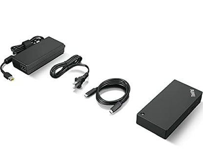 Lenovo ThinkPad USB Type-C Dock Gen 2 with 4K (40AY0090US) + ZoomSpeed HDMI Cable (with Ethernet) + ZoomSpeed DisplayPort Cable + Starter Bundle