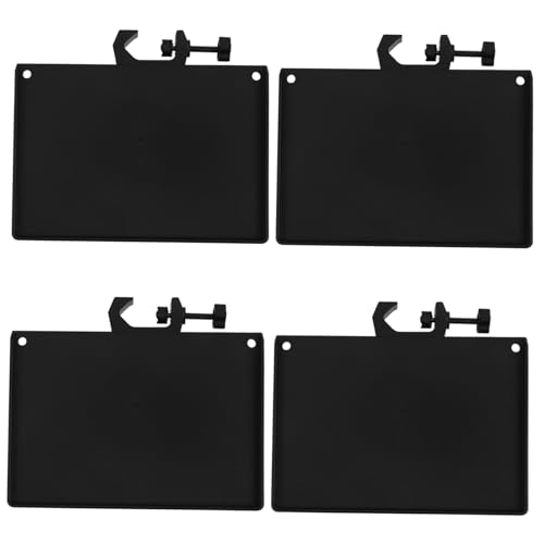 Angoily 4pcs Durable Multi Functional Desk Mount Tray for Microphone Xlr Cables and Sound Card Lightweight Gear Organizer for Recording Live Streaming and Daily Use
