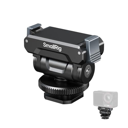 SMALLRIG Cold Shoe Adapter Mount for DJI Osmo 360 / Action 5 Pro / 4 / 3, with Quick Release Mount, 180° Tilt Adjustable - 5436