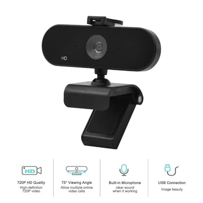 2K Webcam with Microphone, 5MP USB Computer Webcam with PDAF Auto Focus, Privacy Cover, 75 Wide Angle, Plug and Play for Streaming Meetings Laptop Desktop
