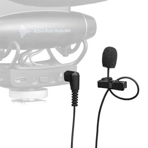 Joby Wavo Lav PRO Professional Lavalier Microphone Omnidirectional Wearable with Pro-Grade Miniature Capsule, for Cameras, Easy Clip-On System, Vlogging, Live Streaming, 2.5 m Long Cable, Black - style: Wavo Lav PRO