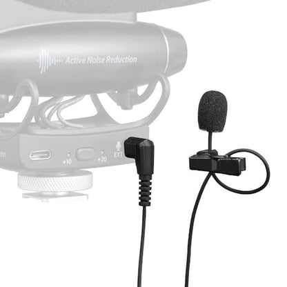 Joby Wavo Lav PRO Professional Lavalier Microphone Omnidirectional Wearable with Pro-Grade Miniature Capsule, for Cameras, Easy Clip-On System, Vlogging, Live Streaming, 2.5 m Long Cable, Black - style: Wavo Lav PRO