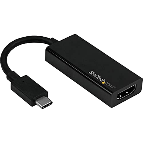 StarTech USB-C to HDMI Adapter Dongle, 4K 60Hz, DP Alt Mode, Reversible - color: Black, style: 4K 60Hz