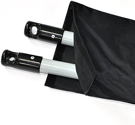 Adjustable Banner Pole Holder with Stake Outdoor Horizontal Banner Post Stand for 10'W X 3'H Banner,Advertising Displays Stand Yard Sign Displays with Carrying Bag (Hardware only)