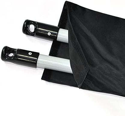 Adjustable Banner Pole Holder with Stake Outdoor Horizontal Banner Post Stand for 10'W X 3'H Banner,Advertising Displays Stand Yard Sign Displays with Carrying Bag (Hardware only)