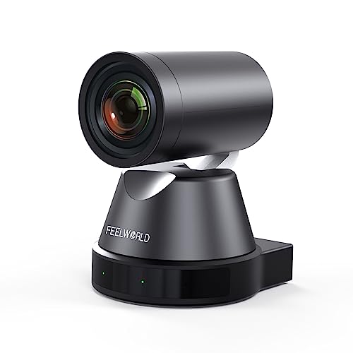 FEELWORLD 4K12X 4K PTZ Camera USB HDMI POE 12X Optical Pan Tilt Zoom, AI Auto Tracking Focus IP Remote Control for Live Streaming Church Video Conference Teaching