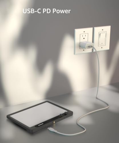 Amaran Verge Bi-Color Edge-Lit LED Panel, 2700K–6500K, USB-C PD (Charcoal) | RG0 Eye Comfort, Soft Even Light, Front Knobs, amaran App and Stream Deck Control, Flexible Mounting