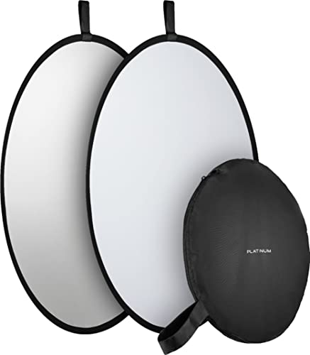 Platinum™ - 32" Collapsible Light Reflector for Photography Collapsible Multi Disc with Bag White Diffuser for Studio and Outdoor Lighting