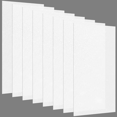 Pushglossy 8 Pack 22.5" x 46.5" x 0.08" Frosted Fluorescent Light Diffuser Panels, Translucent Polystyrene Sheet Replacement for 2x4ft Drop Ceiling Lights for Classroom Office Home - size: 22.5" X 46.5" X 0.08"