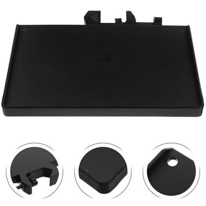 KESYOO Tray for Microphone Stand Clamp for Tubes 25 mm Black Shelf for Sound Card Desktop Organizer for Streaming and Recording Pack 2 Pieces