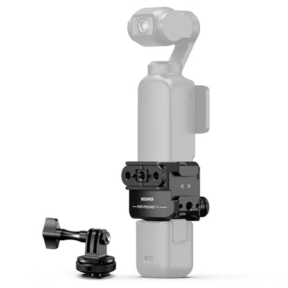 NEEWER Gimbal Camera Cage Compatible with Xtra Muse and DJI Osmo Pocket 4, Protective Action Camera Video Rig with Cold Shoe Mount Adapter Photography Accessories, No Assembly Needed, AC069