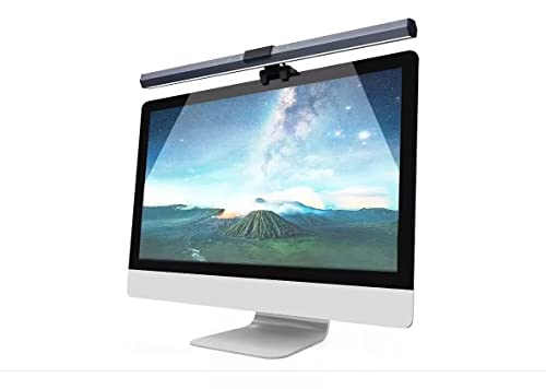 USB LED Lamp for Computer Monitor - Adjustable Brightness & Color Temperature, USB Powered, Matte Graffiti Finish, 40 cm, 5W, Eye-Care, Easy Installation, Perfect for Reading, Laptop, and Study