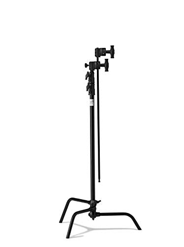 Kupo 40" C-Stand Sliding Leg Kit - Includes 40" Grip Arm with Hex Stud, Two 2.5" Grip Heads for Photography and Video Lighting Applications, Adjustable Uneven Terrain Leveling Leg, Black (KS704011) - color: Black, style: 40" Sliding Leg Kit