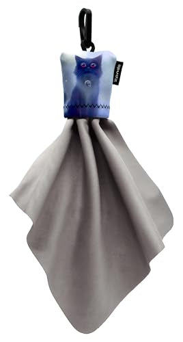 SPUDZ Classic Microfiber Lens Cleaner – Clip-On Pouch, Washable – for Binoculars, Scopes, Glasses, Screens | Classic | Cat, 6 x 6 Inch - color: Cat, size: 6 x 6 Inch