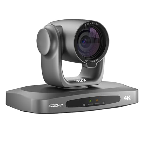 PTZ Camera 4K 30X Optical Zoom AI Auto Tracking - Professional Conference Camera with HDMI/3G-SDI/USB/POE IP Streaming for Church Worship, Education, YouTube Live, Facebook Streaming & Remote Meetings - style: 30X HDMI/SDI/USB/LAN/4K