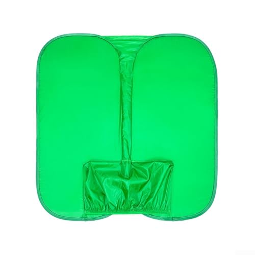 Portable Green Screen Chair, Foldable Velvet Chroma Key Background for Video Streaming, Home Office and Photography Studio, Compact Storage Bag Included