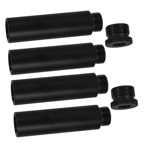 NOLITOY Microphone Extension Tube and Stand Adapter Kit 5/8" Female to 5/8" Male with 3/8" Screw, Boom Arm Mic Stand Parts for Desk Mounts and Live Streaming Use