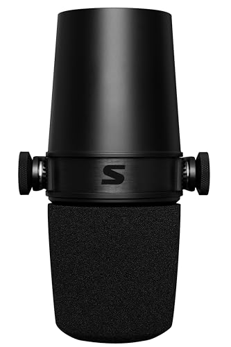 Shure MV7X XLR Dynamic Microphone for Podcasting, Streaming & Vocal Recording - Voice-Isolating Cardioid Mic with Broadcast-Style Design & All-Metal Construction, Black | Xlr Output, Voice Isolation, Dynamic Cardioid Capsule, All-Metal Body, 50-16, 000 Hz
