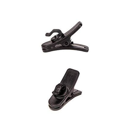 Lavalier Microphone Clip Lav Mic Clip Kit 36 PCS | 12 Metal Tie Clips, 12 Foam Windscreen Covers, 12 Plastic Wire Clips, Lapel Mic Replacement Accessories - size: 12 Pack