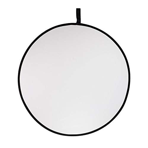 Rogue 2-in-1 Collapsible Reflector - Super Soft Silver / Natural White 43” | a softer more diffuse light than shiny silver reflectors - size: 43 inch