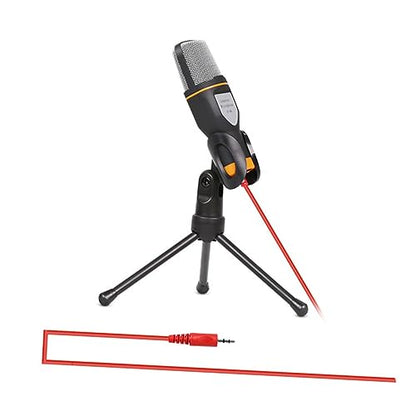 Toyvian Microphone for Computer Condenser Microphone Sf-666 with Holder Clip Sound Podcast Studio Video