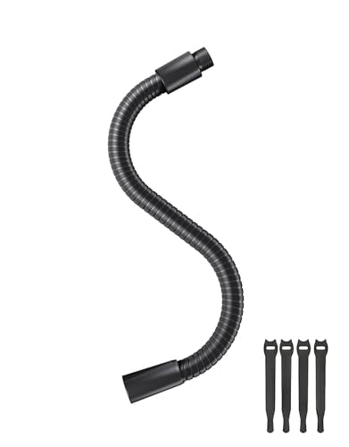 13-inch Microphone Gooseneck (5/8"-27 Thread) - 360° Adjustment, Heavy Duty &Flexible Metal Extension Arm with High Load-bearing Capacity for Podium, Drum Mic Stand, Lecture and DIY, Black - size: 13 Inch Gooseneck