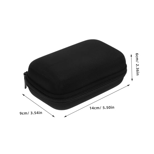 Eva Hard Case for Digital Voice USB Cable Compact Electronics Gear Bag Durable Travel Organizer for Camera Accessories Lightweight and Protective Storage Black Oxford