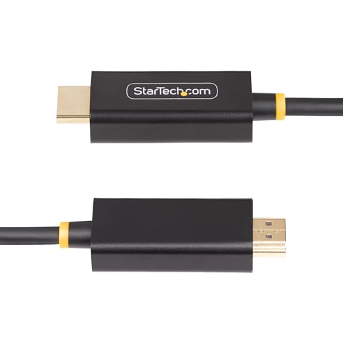 StarTech 6.6ft Active DP to HDMI 2.0b Cable, 4K 60Hz, HDR | 2m, Active Video Converter, 4:4:4 RGB, 7.1ch Audio, HDCP 1.4/2.3, Backward Compatible 4K 30Hz, DisplayPort to HDMI 2.0b
