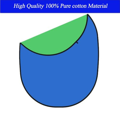 5x6.6ft/1.5×2m Chromakey Backdrop, 2-in-1 Green Screen and Blue Screen, Collapsible Pop Up Reversible Background for Photography Studio, Live Streaming, Video Shooting, YouTube(Green/Blue) - color: Green/Blue, size: 5x6.6ft