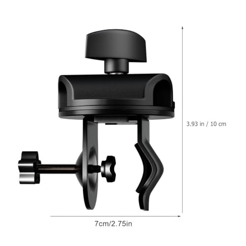 Hemobllo Mic Clamp 3.93X2.75In Microphone Holder Clip with 360 Rotating Knob for Boom Arm Desk Mount Adjustable Mic Stand Clamp for Recording Streaming Podcasting