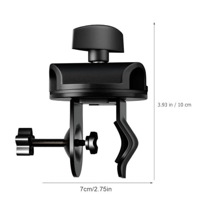 Hemobllo Mic Clamp 3.93X2.75In Microphone Holder Clip with 360 Rotating Knob for Boom Arm Desk Mount Adjustable Mic Stand Clamp for Recording Streaming Podcasting