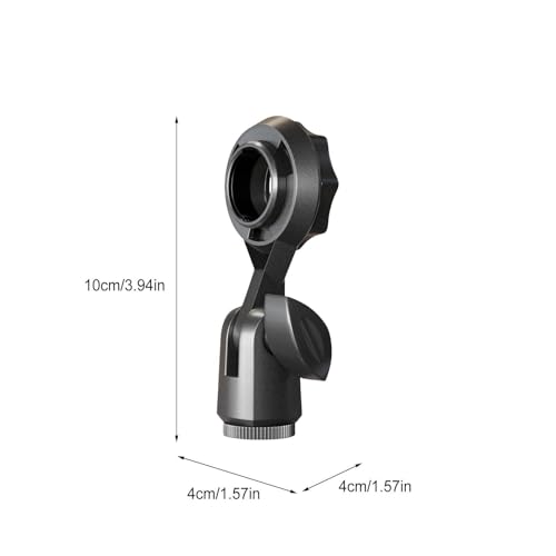 Microphone Clip - Universal Flexible Clamp Build, Reliable Positioning Tool, Lightweight Anti Skid Holder Attachment, Strong Stability Mounting System | Portable Audio Setup Device For Travel