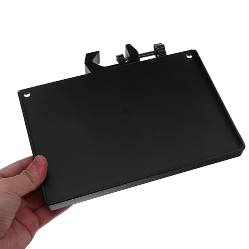 KESYOO Tray for Microphone Stand Clamp for Tubes 25 mm Black Shelf for Sound Card Desktop Organizer for Streaming and Recording Pack 2 Pieces