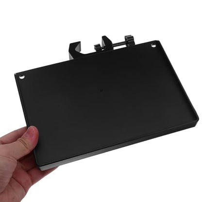 KESYOO Tray for Microphone Stand Clamp for Tubes 25 mm Black Shelf for Sound Card Desktop Organizer for Streaming and Recording Pack 2 Pieces
