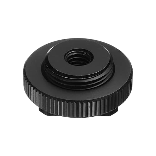 PATIKIL Hot Shoe Adapter 5/8" Male to M6 Female, 1 Pcs Hot Shoe Mount Adapter Camera Mount Screw Camera Video Light Converter for Microphone Holder Accessories 0.39x0.98x0.98 Inch