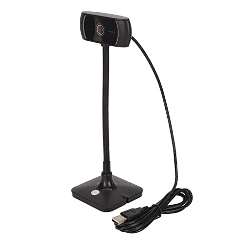 C185 HD Webcam with Noise Reduction Microphone, 720P USB Web Camera, 60 Degree Wide Angle Lens and 360 Degree Rotation for Video Conferencing Live Streaming