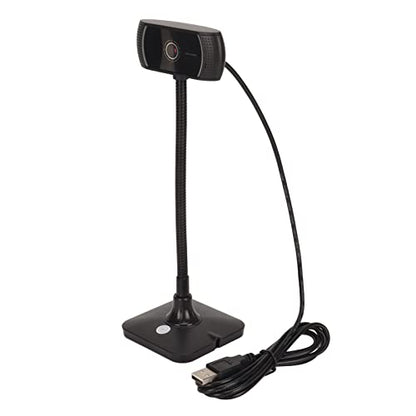 C185 HD Webcam with Noise Reduction Microphone, 720P USB Web Camera, 60 Degree Wide Angle Lens and 360 Degree Rotation for Video Conferencing Live Streaming
