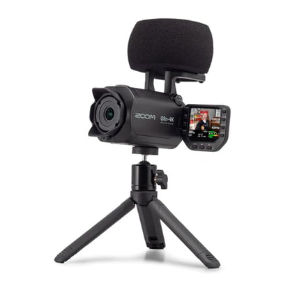 Zoom Q8n-4K Video Recorder for Music, Podcasts & Streaming with 4K Video, Stereo Microphones, 2 XLR Inputs, Webcam Mode