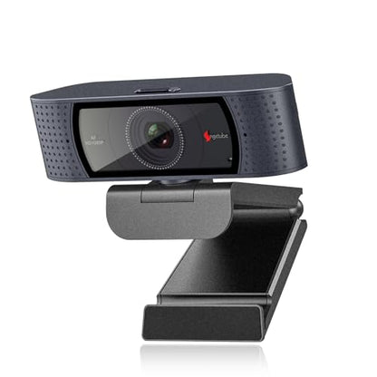 Angetube 1080P Webcam, Computer PC Camera for Laptop with Privacy Cover | 2 Microphone, Plug & Play, USB Type-A & A-to-C Adapter, 78° FOV, Suit for Online Calling, Zoom/Teams/YouTube/Google Meeting