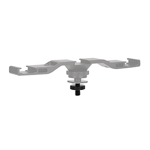 6 Pack 1/4" Male to 1/4" Male Camera Mount Screw Tripod Mount - Precision Made - color: Black