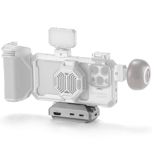 Tilta Khronos Quick Release USB-C Hub (Titanium White) - HDMI Ports | Audio Monitoring | Secure Arca Mount | Versatile High-Speed Performance for SSD Drive - color: Titanium White