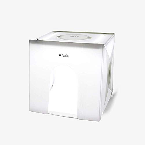 Foldio2 Plus + Front Cover (15inch Lightbox for Product Photography with Reflection Cover / 15" x 15" / Portable Studio, Dimmable LED Chips, CRI 97+, Background Sheet Included) - size: Foldio2 Plus + Front Cover
